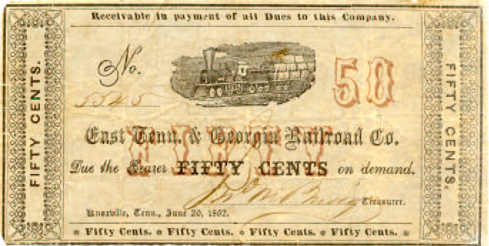 $0.50 G-1378 East TN & GA RR